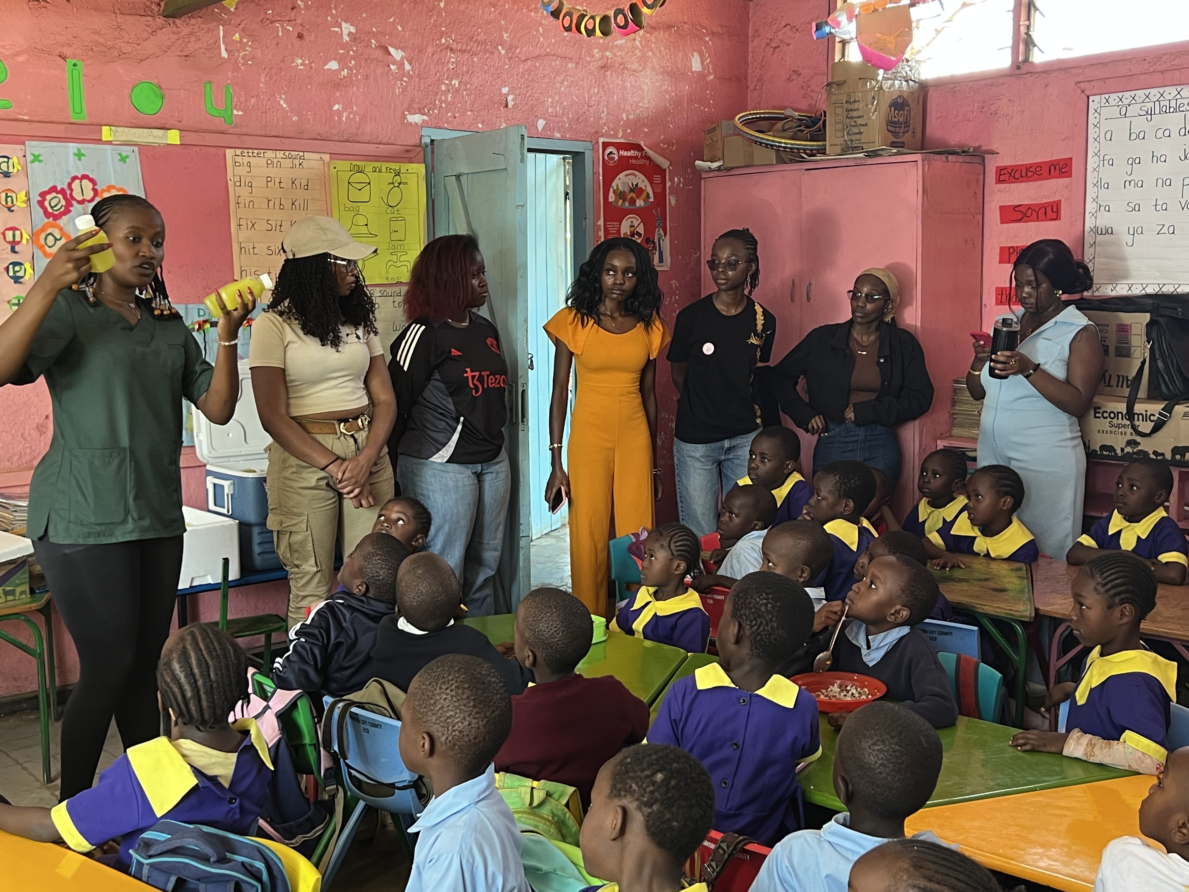 Children learning about nutrition